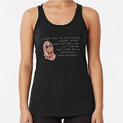 Tanya McQuoid White Lotus Racerback Tank Top