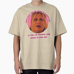 The White Lotus Tanya Mcquoid Quote Sticker Oversized T-Shirt