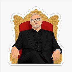Taskmaster Throne Character Sticker