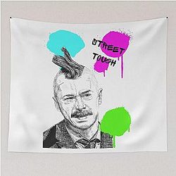 Mike Wozniak Taskmaster Street Tough Tapestry