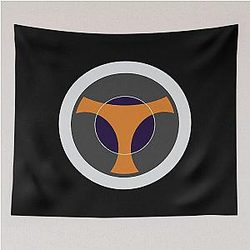 Taskmaster Shield Tapestry