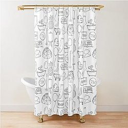 Taskmaster Icons Shower Curtain
