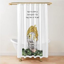 Bob Mortimer Taskmaster Come to me human man! Shower Curtain
