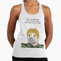 Bob Mortimer Taskmaster Come to me human man Racerback Tank Top