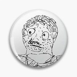 Bob Mortimer - Cheap Wotsit Mask - Poorly Drawn Taskmaster Pin