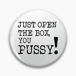 Just open the box, you James Acaster Taskmaster quote Pin