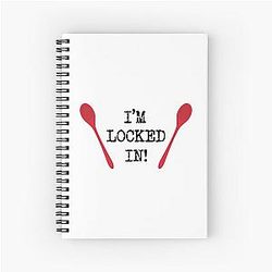 I'm Locked in Taskmaster quote Spiral Notebook