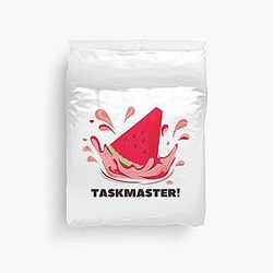 Taskmaster Watermelon Duvet Cover