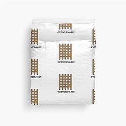 Portcullis Sue Perkins Taskmaster quote Duvet Cover