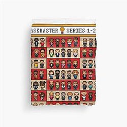 Pixel Art Taskmaster Duvet Cover