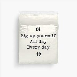 Taskmaster quote - Big yourself, every day Duvet Cover