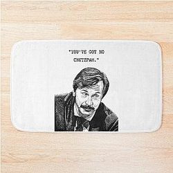 Mike Wozniak Taskmaster You've got no chutzpah Bath Mat