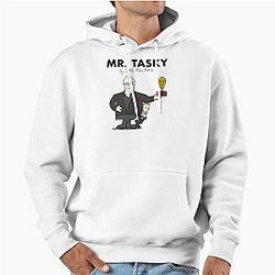 Taskmaster - Mr Tasky (Hand drawn Taskmaster UK & Mr Men mashup) Greg Davies & Alex Horne Pullover Hoodie