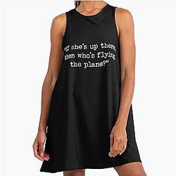 Taskmaster - If She's Up There A-Line Dress