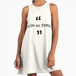 Taskmaster - You're So Famous A-Line Dress