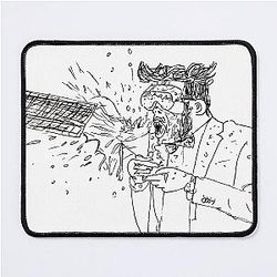 Paul Williams and the Bean Cream Machine Poorly Drawn Taskmaster Mouse Pad