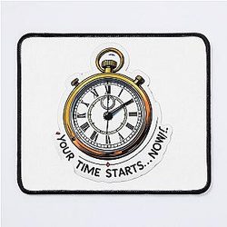 Your Time Starts Taskmaster Mouse Pad