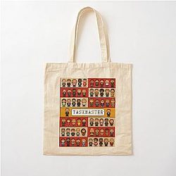 Pixel Art Taskmaster Cotton Tote Bag