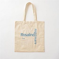 Rosalind is a Word Art Cotton Tote Bag