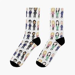 Taskmaster Cast Series 5 Illustration Socks