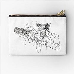 Paul Williams and the Bean Cream Machine - Poorly Drawn Taskmaster Zipper Pouch