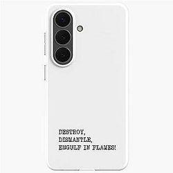 Destroy, Dismantle, Engulf in Flames, Taskmaster Jason Mantzoukas quote, Samsung Galaxy Soft Case