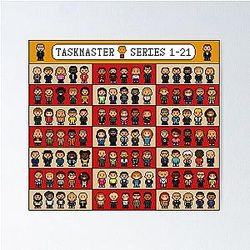 Series 1-2, Pixel Art Taskmaster Poster