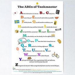 ABCs of Taskmaster - Taskmaster UK Poster