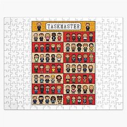 Pixel Art Taskmaster series 1-14 design Jigsaw Puzzle