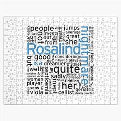 Rosalind est un cauchemar blanc et classique Jigsaw Puzzle