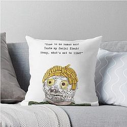 Bob Mortimer Taskmaster Come to me human man Throw Pillow