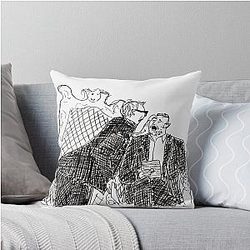 Greg Davies and Alex Horne - Poorly Drawn Taskmaster Throw Pillow