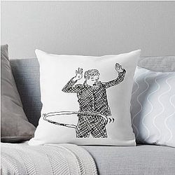 James Acaster Can Hula Poorly Drawn Taskmaster Throw Pillow