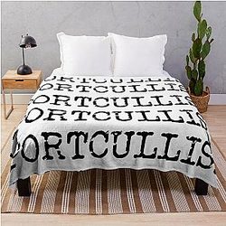 Portcullis Sue Perkins Taskmaster quote Throw Blanket