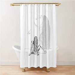 Tate McRae digital drawing Shower Curtain