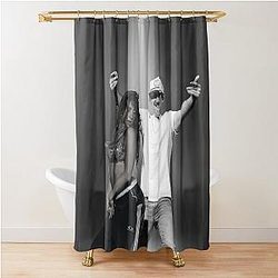 Morgan Wallen Tate McRae Crossover Fan Art Shower Curtain