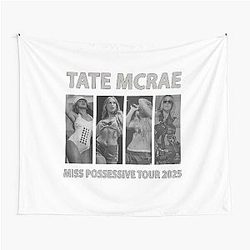 Tate McRae Tour Vintage Fan Art Tapestry