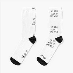 Hot Girls Listen to Tate McRae - Emotional Lyrics Socks