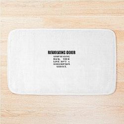 Revolving door - Tate McRae Quote Relatable Lyrics Bath Mat