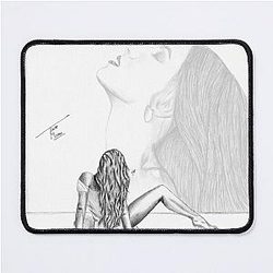 Tate McRae digital pencil drawing on Mouse Pad