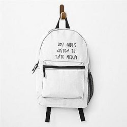 Hot girls listen to Tate McRae Quote Relatable Lyrics Backpack