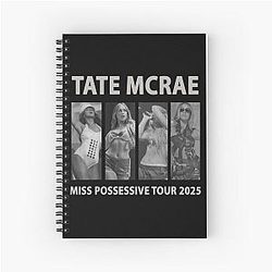 Tate McRae Tour Vintage Spiral Notebook