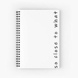Tate McRae - So Close to What Notebook