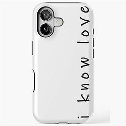 I Know Love iPhone Case