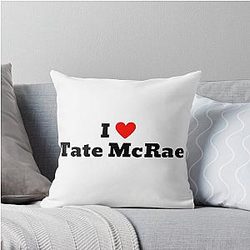 I Love Tate McRae Throw Pillow