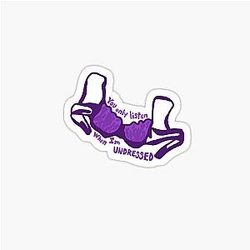 Purple lace bra - Tate McRae Sticker