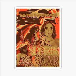 Tate McRae Sports Car Sticker