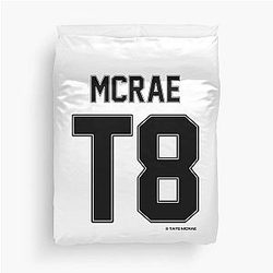 Tate Mcrae Jersey Duvet Cover
