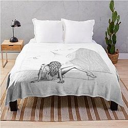 Tate McRae digital drawing Throw Blanket