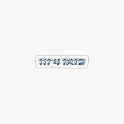 Tit for Tat Design - Tate Mcrae Sticker